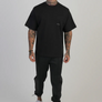SikSilk - Black Graphic T-Shirt